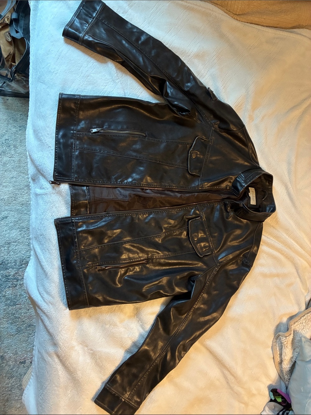 Sonoma goods men’s leather jacket